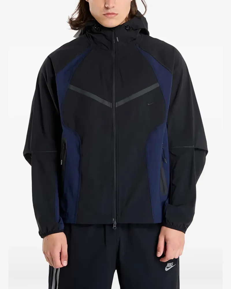 Nike Gewebte Jacke in Colour-Block-Optik - Schwarz Schwarz