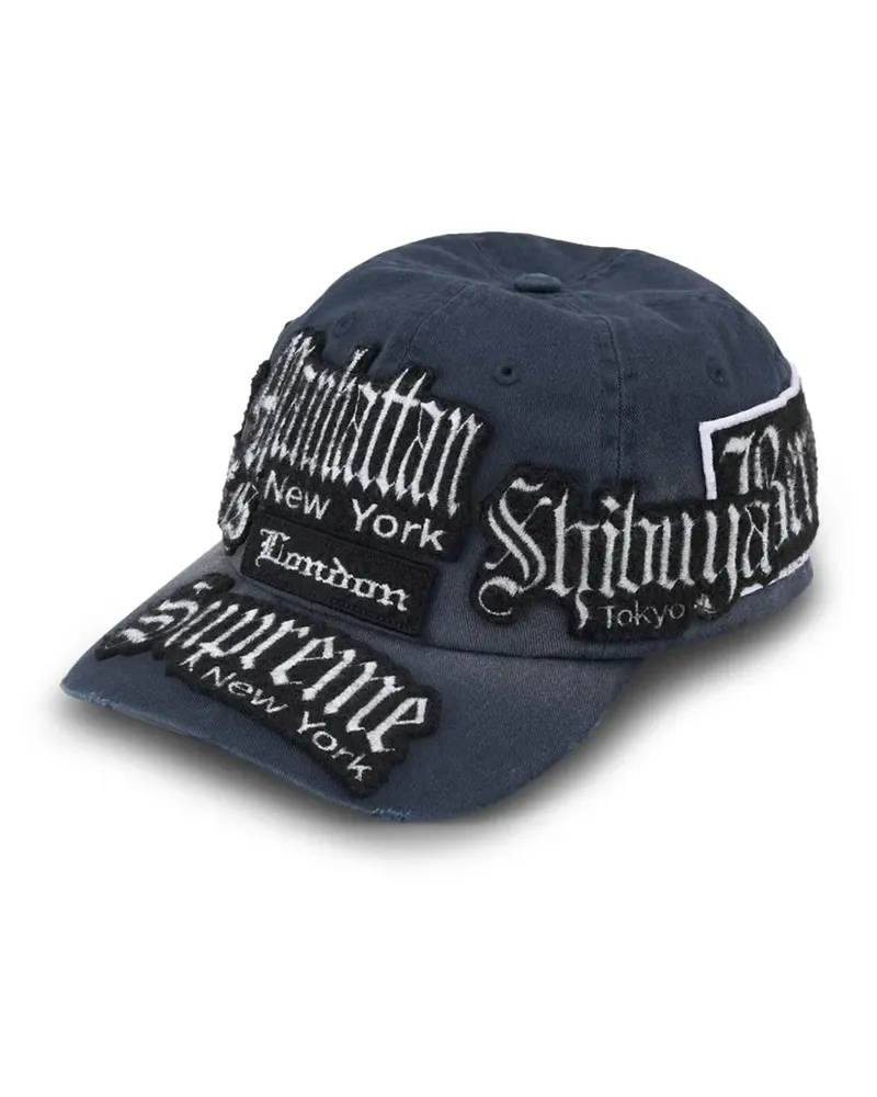Supreme Being City Patches six-panel cap hat - Blau Blau