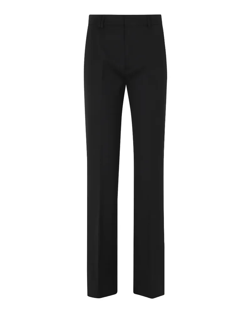 Seventy Gürtelschlaufenhose mit Bügelfalten - Schwarz Schwarz