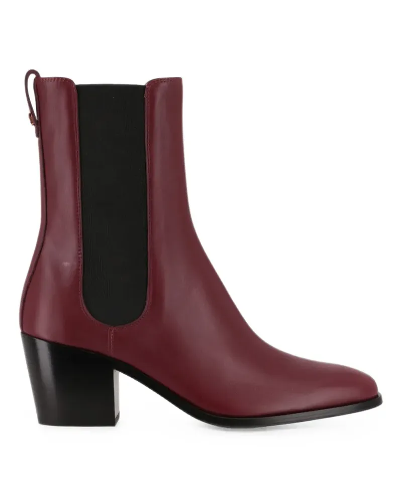 TOD'S elasticated-panel ankle boots - Rot Rot