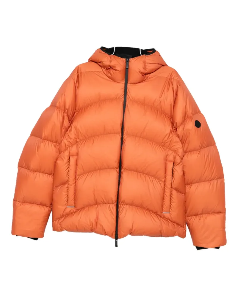 Moncler hooded quilted jacket - Orange Orange