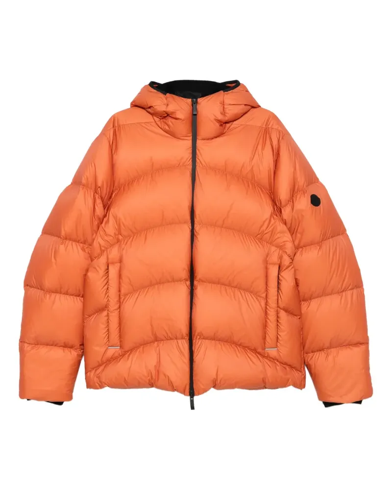 Moncler hooded quilted jacket - Orange Orange