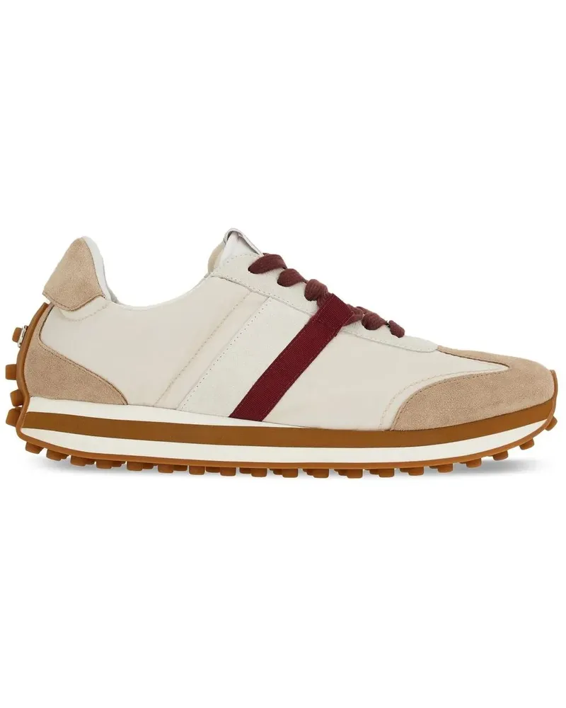 Ferragamo Gancini-plaque low-top sneakers - Nude Nude
