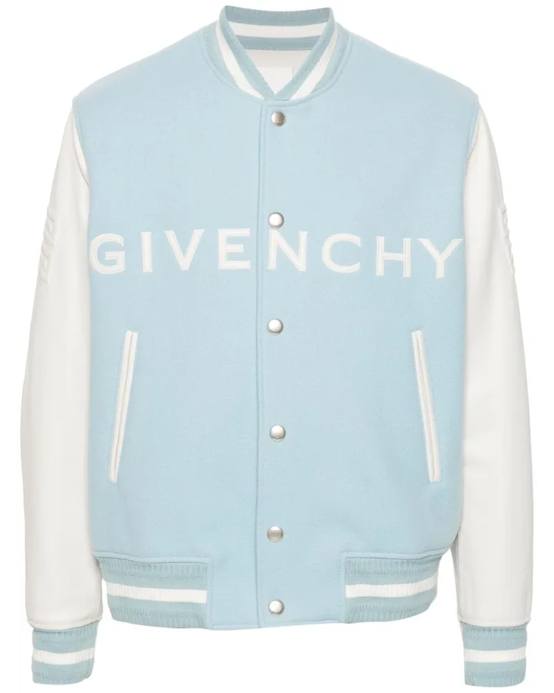 Givenchy Fleecejacke in Colour-Block-Optik Blau