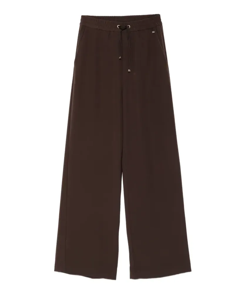Herno Weite Hose mit Kordelzug - Braun Braun