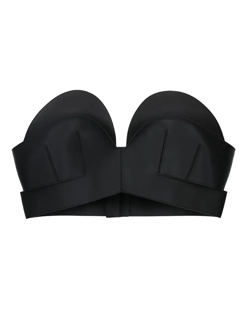 Givenchy Cropped-Oberteil aus Leder - Schwarz Schwarz