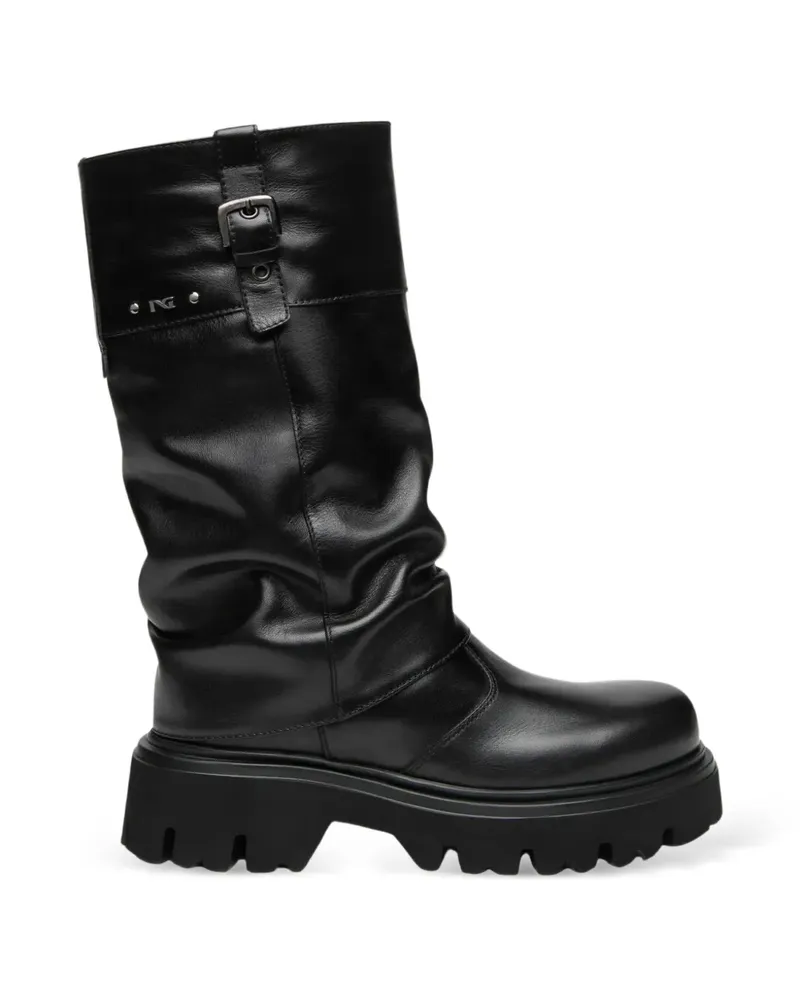 Nero Gardini Stiefel mit Schnallendetail - Schwarz Schwarz