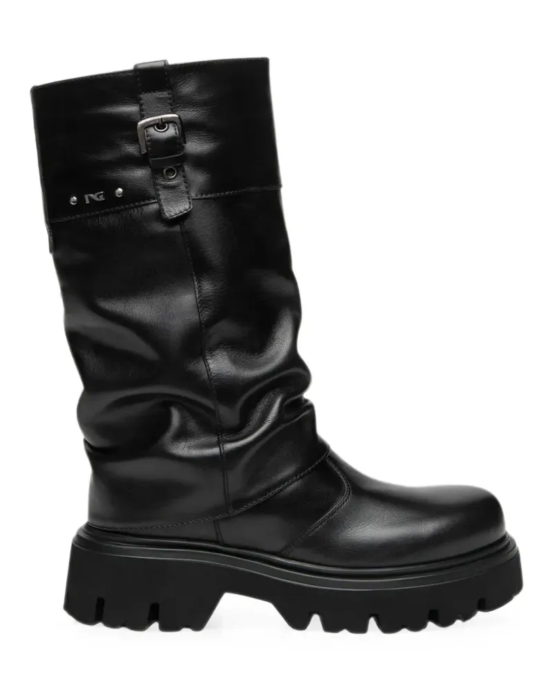 Nero Gardini buckle-detail leather boots - Schwarz Schwarz