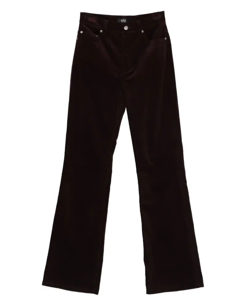 A.P.C. Klassische Cord-Jeans - Rot Rot