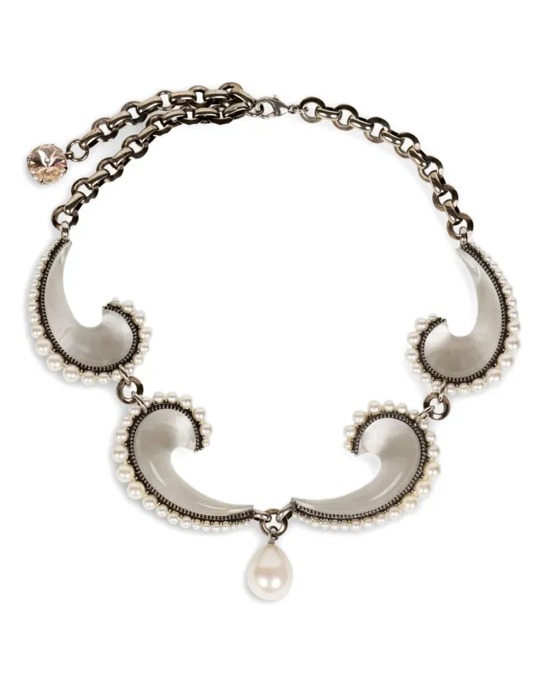 Etro Halskette mit Paisleymuster - Silber Silber