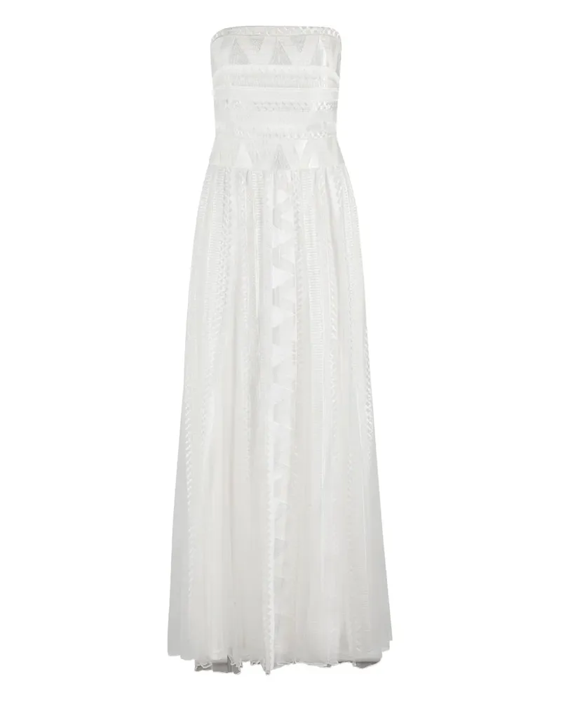 Ermanno Scervino Schulterfreies Maxikleid - Weiß Weiß