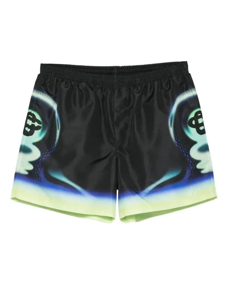 Casablanca Paris graphic-print swimshort - Schwarz Schwarz