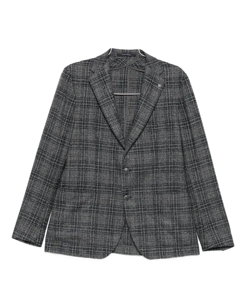 Tagliatore plaid button blazer - Grau Grau