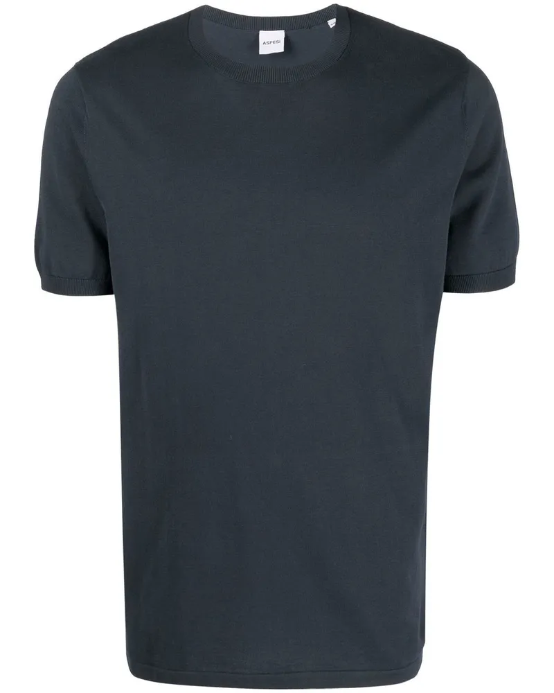 ASPESI Geripptes Sweatshirt - Blau Blau