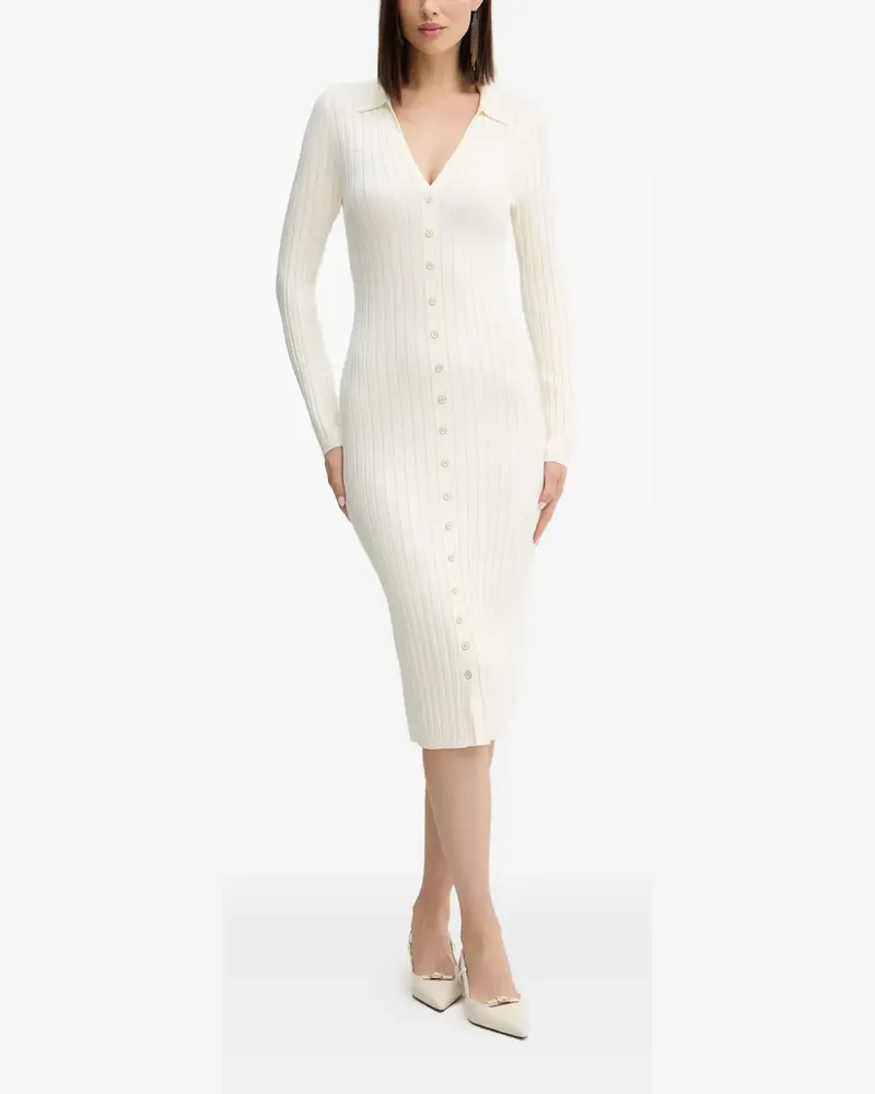 Guess ribbed knit midi dress - Nude Nude