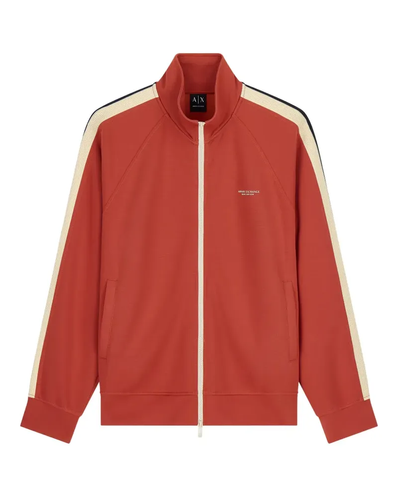 Armani Exchange side-stripe zip-up sweatshirt - Rot Rot