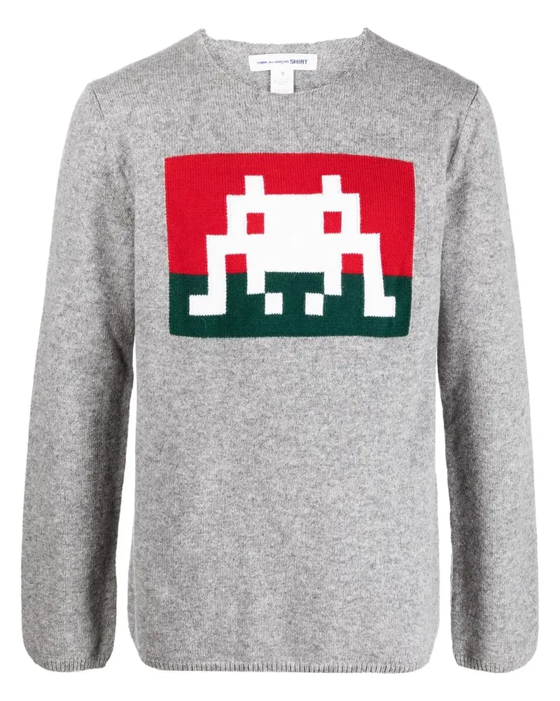 Comme des Garçons Pullover mit grafischem Print - Grau Grau