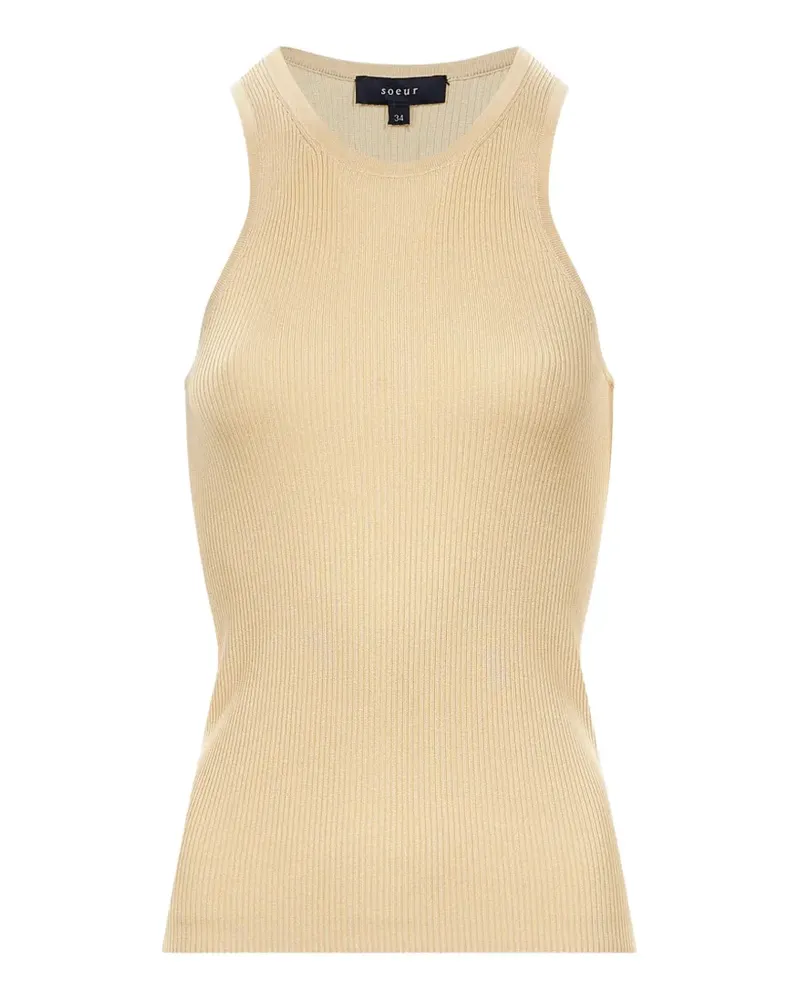 Soeur Kenzie Tanktop aus geripptem Strick - Nude Nude