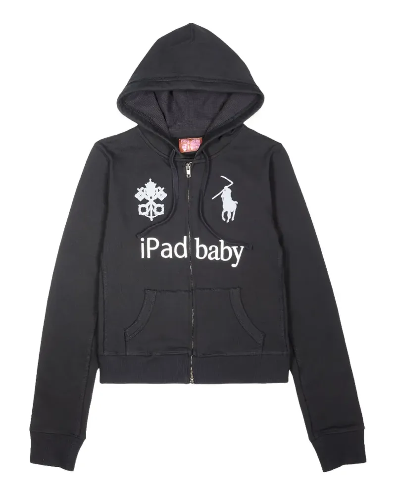 Praying Kapuzenjacke mit Logo-Print - Schwarz Schwarz