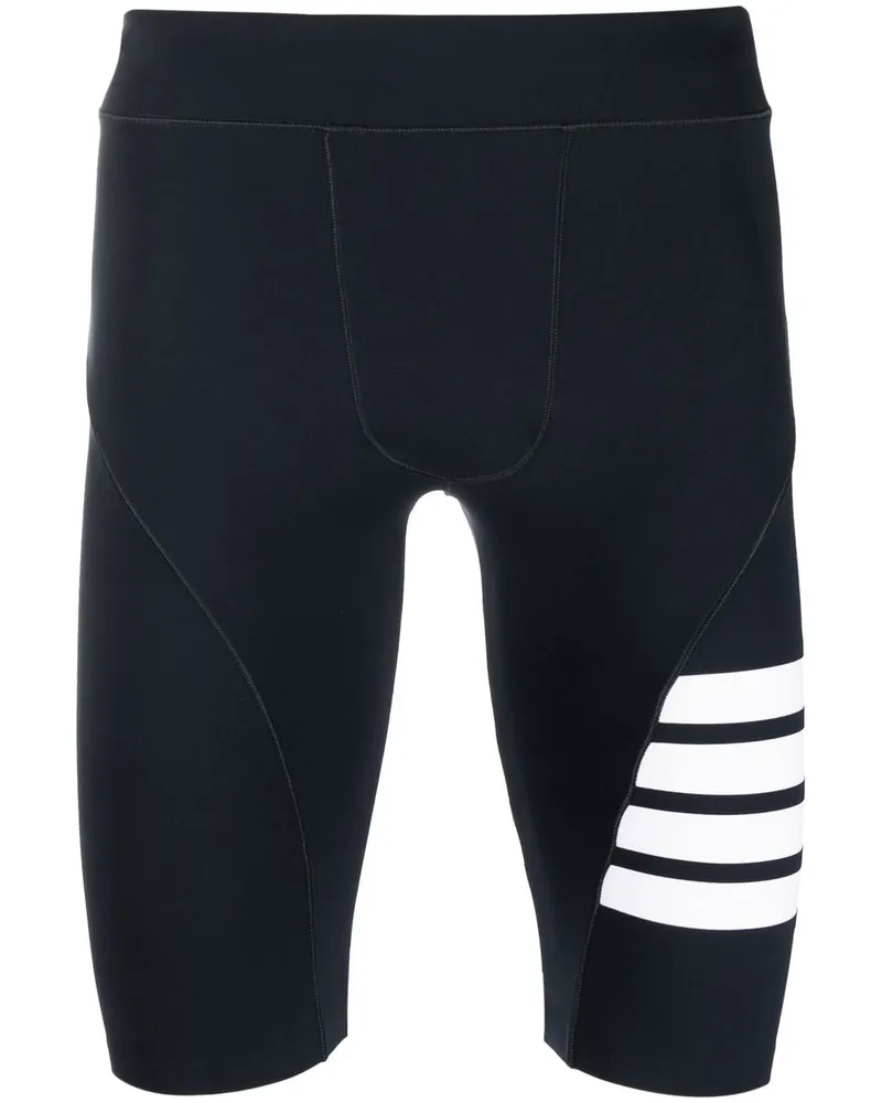 Thom Browne Radlerhose mit Streifen Blau