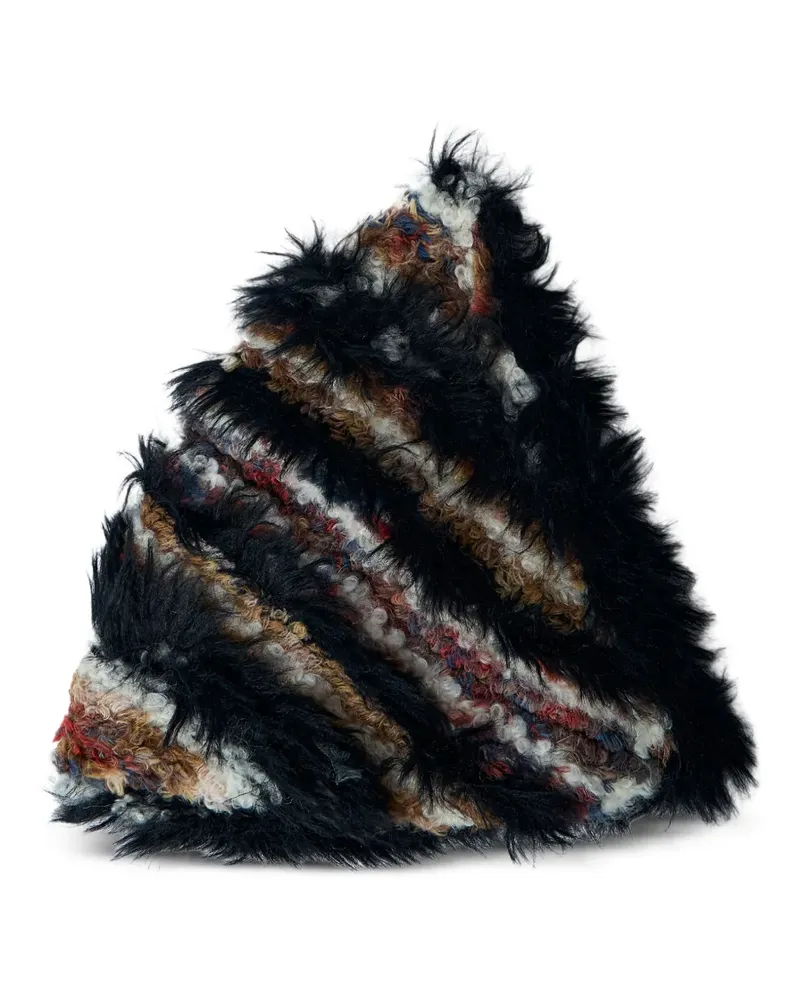 KIKO KOSTADINOV Strukturierte Strickmütze - Schwarz Schwarz