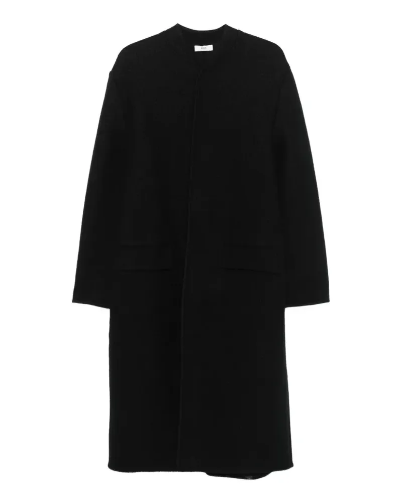 Rier Walker fleece-texture coat - Schwarz Schwarz