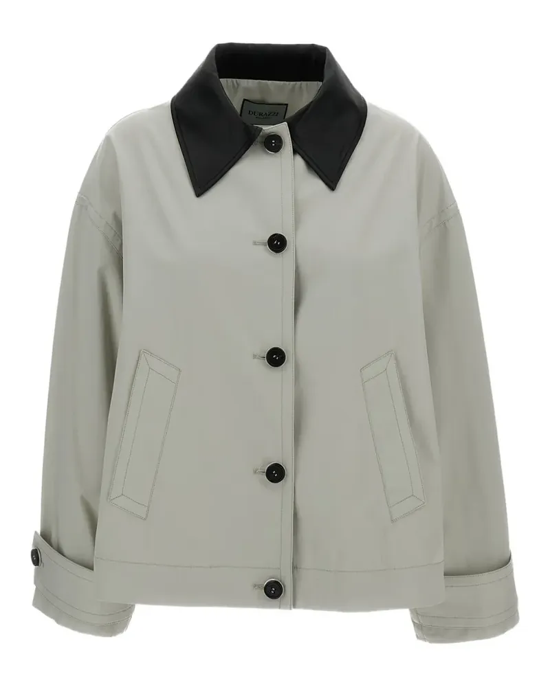 Durazzi Milano collar button-up jacket - Nude Nude