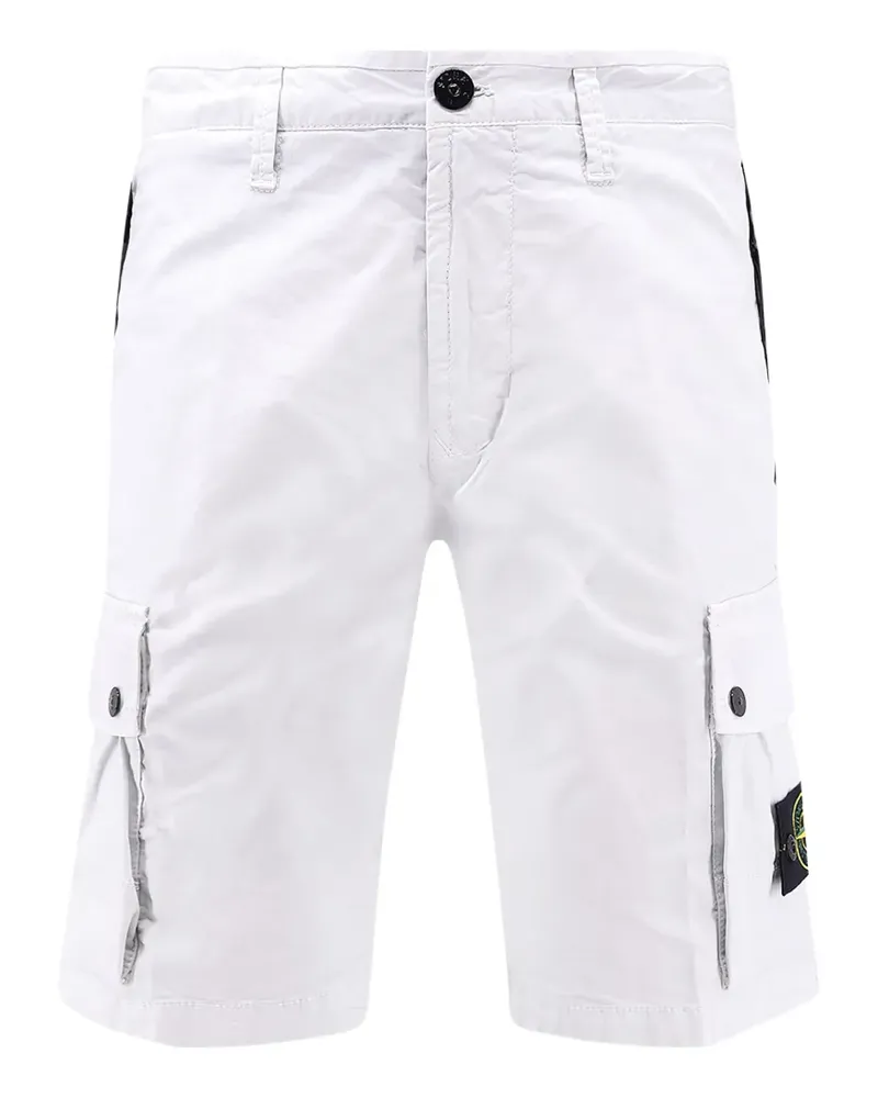 Stone Island Cargo-Shorts mit Logo-Patch - Blau Blau