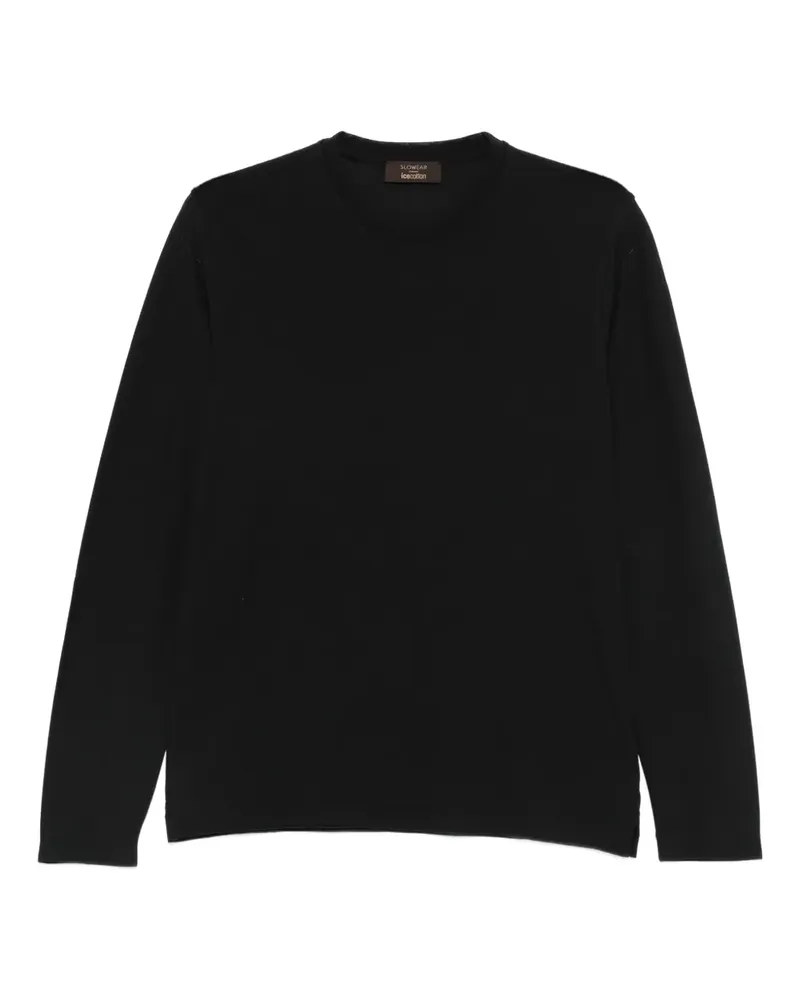 Zanone Klassisches Langarmshirt - Schwarz Schwarz