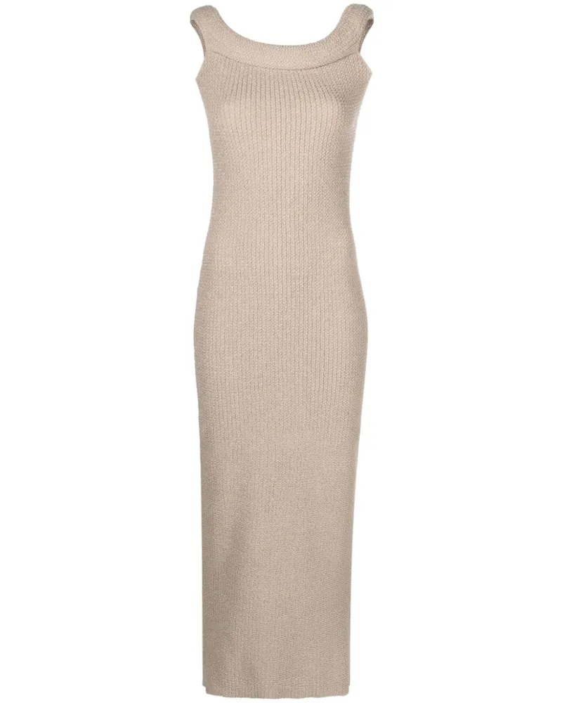 Totême Schulterfreies Maxikleid - Nude Nude