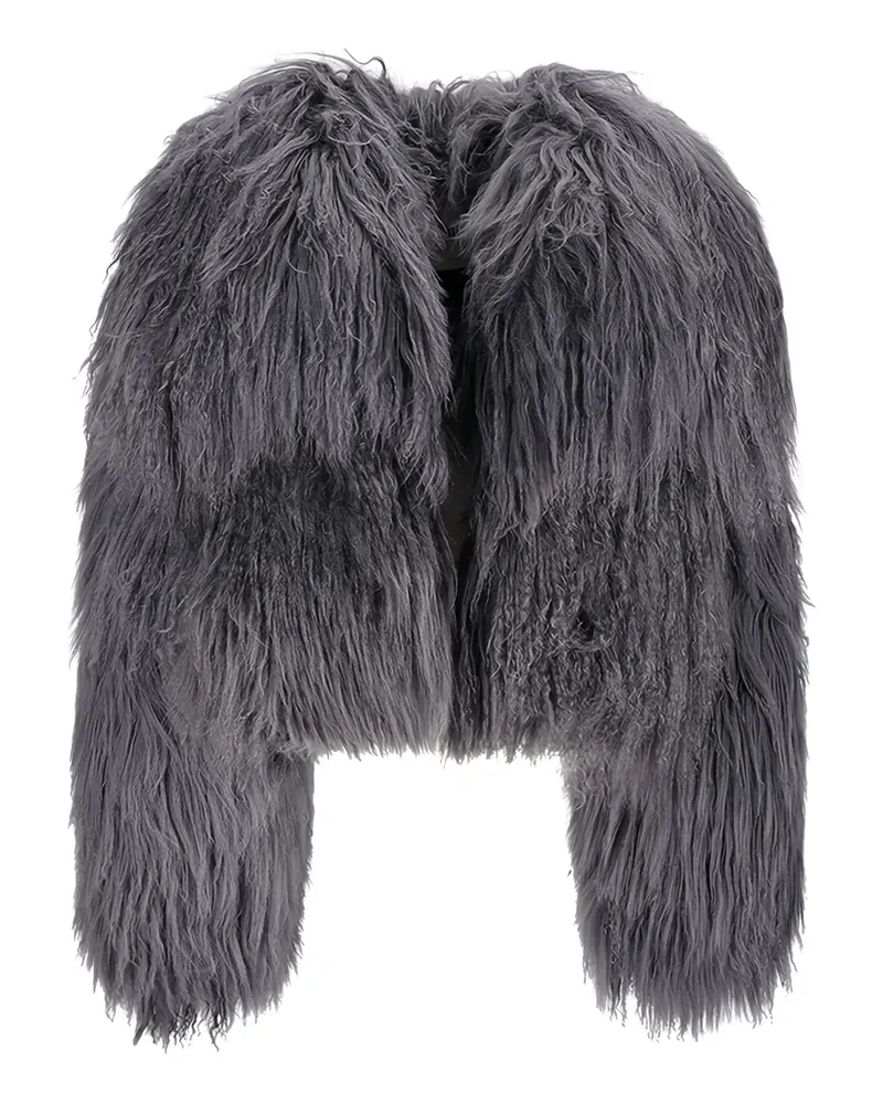 ATTICO Bomberjacke mit Shaggy-Pile - Grau Grau