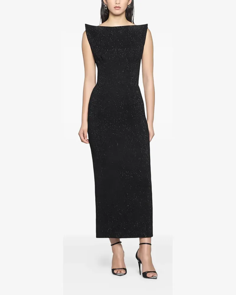 Maticevski Singular Maxikleid - Schwarz Schwarz