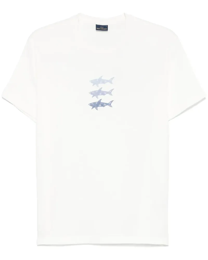 Paul & Shark T-Shirt mit Logo-Print - Nude Nude