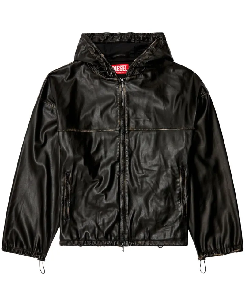 Diesel J-Antil Bomberjacke - Schwarz Schwarz