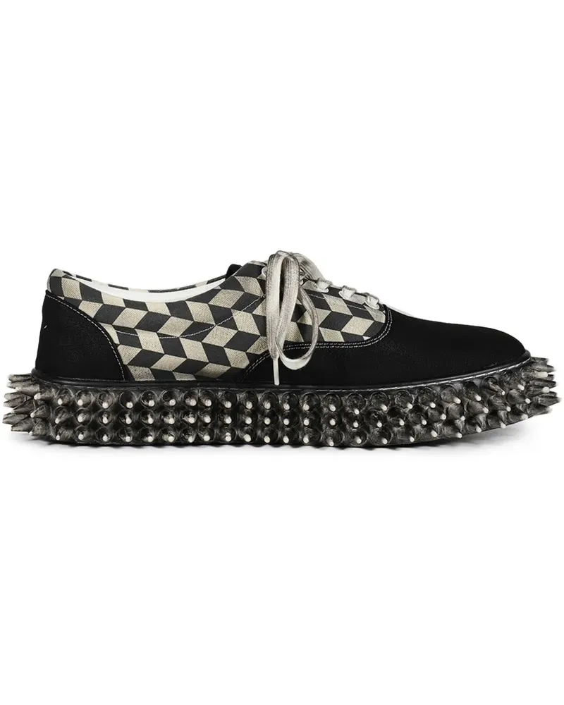 Doublet Dirty Spike Sneakers - Schwarz Schwarz