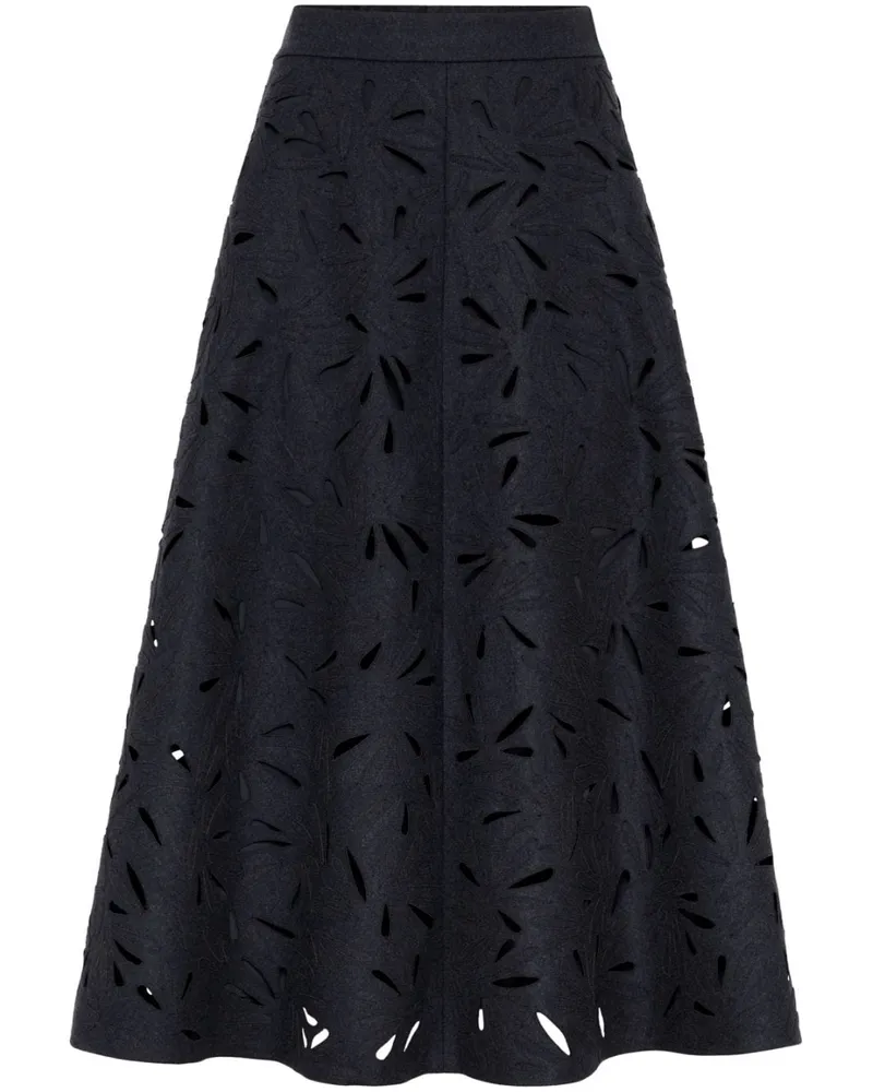 Brunello Cucinelli Rock mit Laser-Cuts - Grau Grau