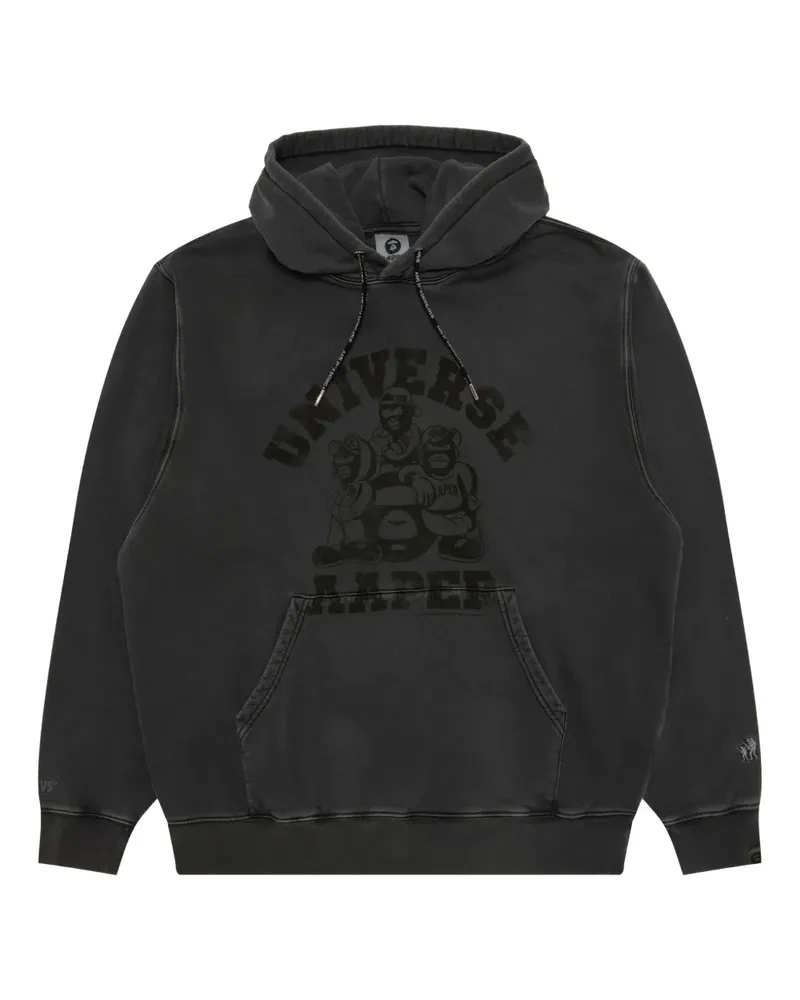 BAPE Hoodie mit grafischem Print - Schwarz Schwarz