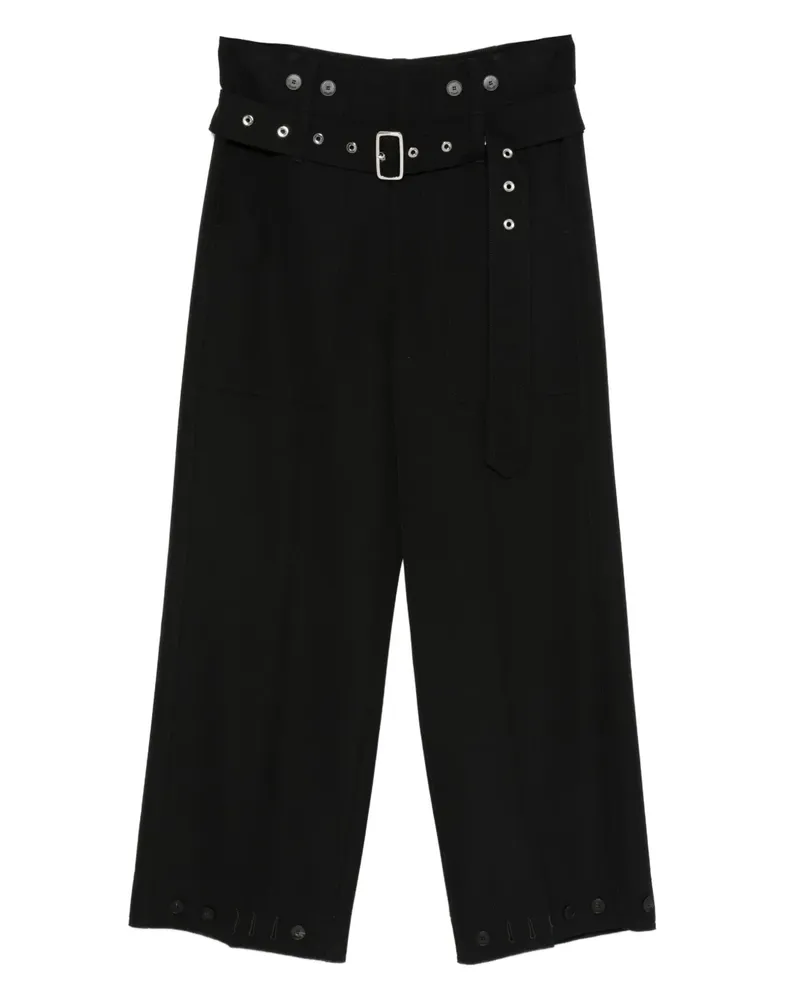 Seafarer Wide-Leg-Hose mit Gürtel - Schwarz Schwarz