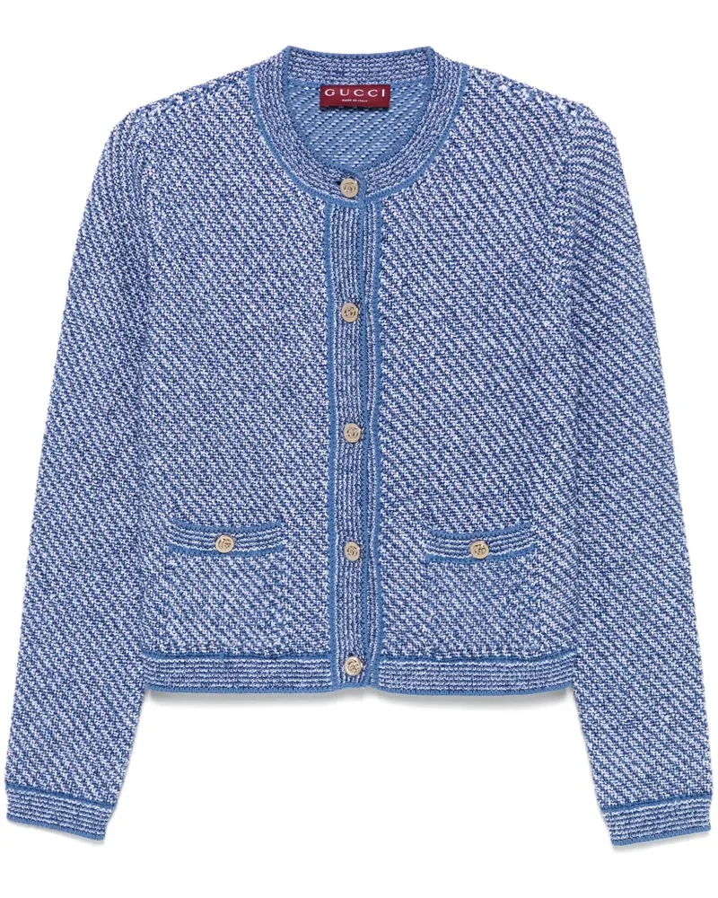 Gucci Cardigan mit rundem Ausschnitt - Blau Blau