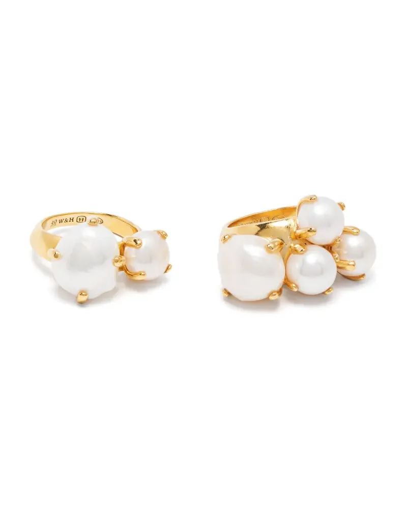 Wouters & Hendrix pearl statement ring - Gold Gold