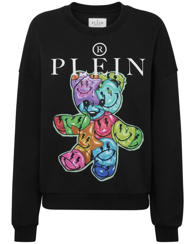 Philipp Plein Sweatshirt mit Logo-Print Schwarz