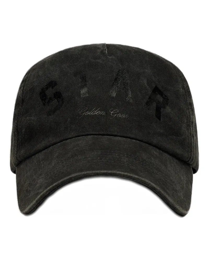 Golden Goose Baseballkappe mit Stern-Logo - Schwarz Schwarz