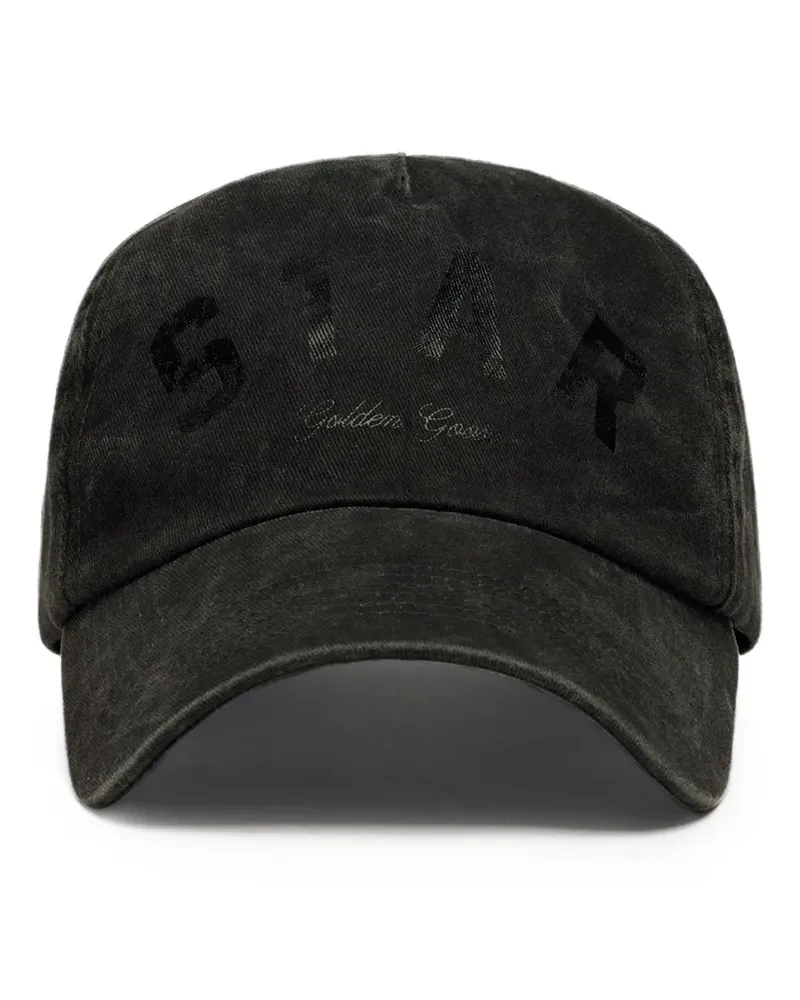 Golden Goose star logo baseball cap - Schwarz Schwarz