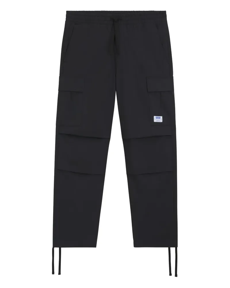 HUGO BOSS Cargohose mit Kordelzug - Schwarz Schwarz