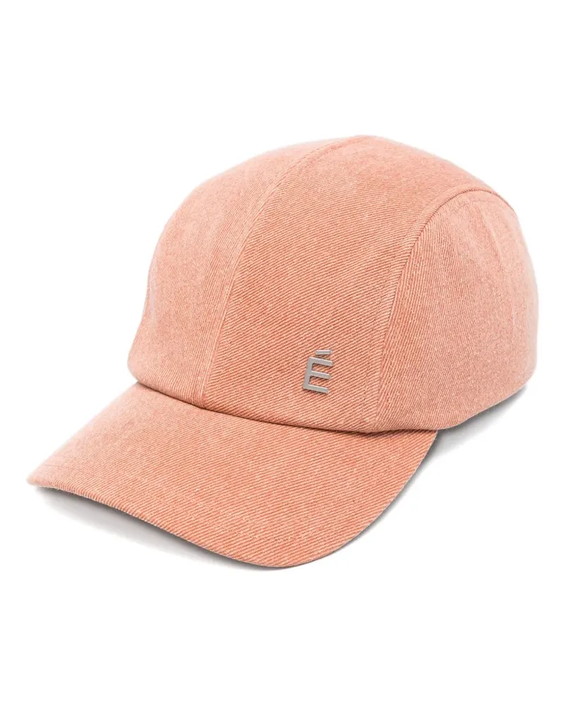 Études Studio logo-plaque four-panel cap - Orange Orange