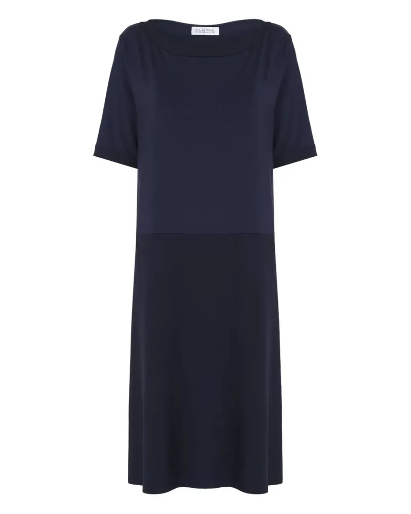 Gloria Coelho Kleid mit U-Boot-Ausschnitt - Blau Blau