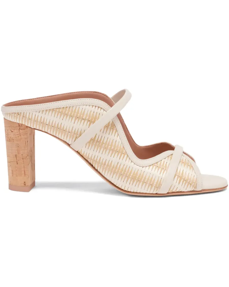 Malone Souliers Gestreifte Sandalen aus Raffiabast - Nude Nude