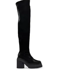 HUGO BOSS x Bella Poarch Stiefel mit Vinyl-Effekt Schwarz