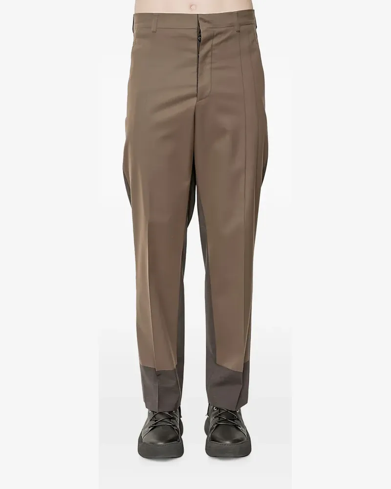 Maison Margiela two-tone wool trousers - Grau Grau