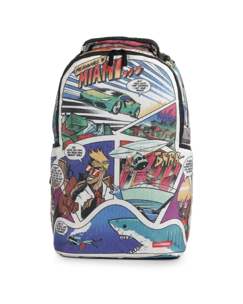 Sprayground 305 Retro Comic DLXR Rucksack - Weiß Weiß